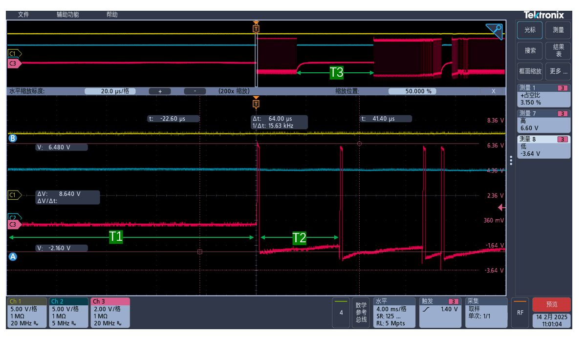 Waveform of E-mode GaN using RC voltage division drive circuit.png